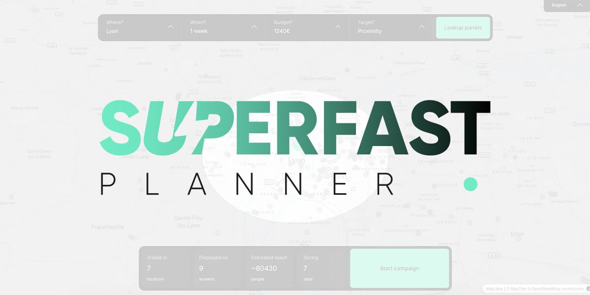 Image article Introducing SuperFast Planner: how to launch A DOOH Campaign in 2 minutes with AI